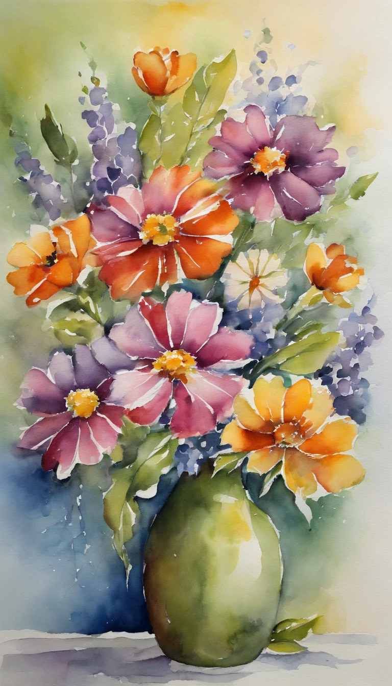 Create bouquet of assorted flowers