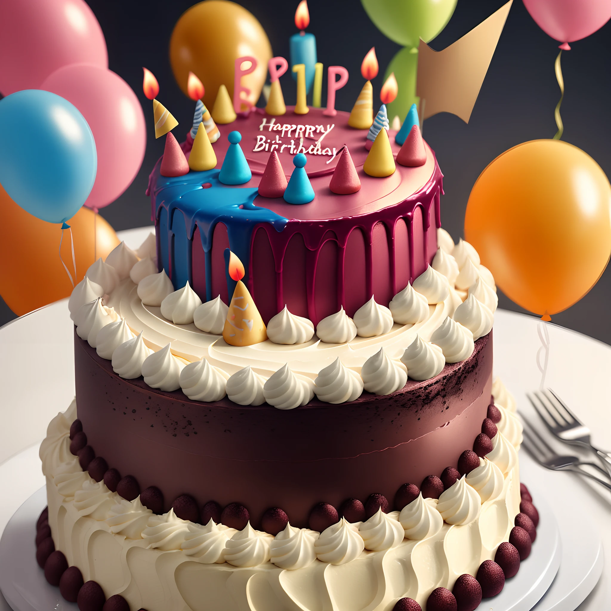 AI birthday cake
