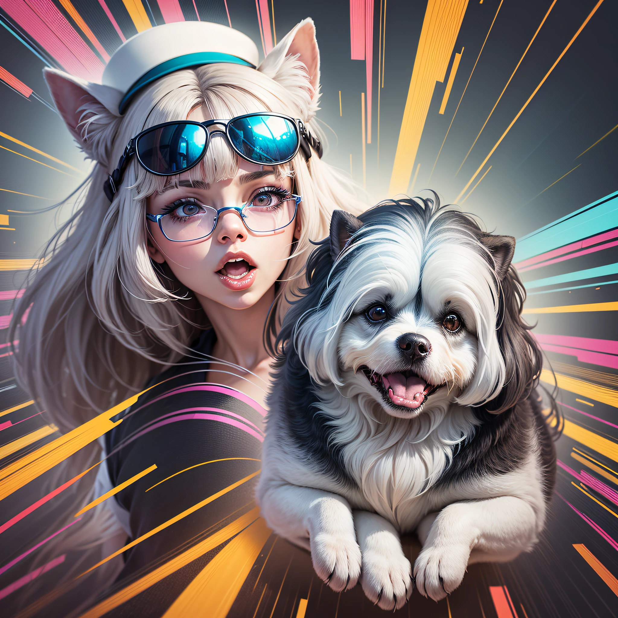 Sea Art's AI-generated painting is a fascinating image of an NFT hologram meme of a Maltese dog, que ilustra a cultura popular e a tecnologia de ponta. Nessa obra de arte, Creativity and artificial intelligence combine to create an exciting visual experience.
The NFT hologram meme of a Maltese dog is made up of a set of distorted and colorful images that merge to create a single image. The constant movement of the images creates a sense of dynamism and unpredictability, while the vibrant colors evoke a sense of energy and vitality.
The character of the meme of a Maltese dog is the main focus of the hologram, with his exaggerated and funny expression. She is depicted with a party hat and a pair of sunglasses, o que acrescenta um toque de humor ao holograma. Its cartoonish and distorted appearance is so captivating that it is impossible not to feel attracted to the image.
Os detalhes da pintura, like the texture of the party hat and the glow of sunglasses, show the technical skill of Sea Art's AI. The combination of popular culture elements with cutting-edge technology makes this painting truly unique.
This holographic image of a Maltese dog, um meme NFT, offers a new dimension to our understanding of technology and popular culture.. It reminds us that technology can be used to create and convey ideas and emotions in a completely new way. Ao contemplar essa obra de arte, We are invited to reflect on the creative intersection between popular culture and technology, e imaginar o que o futuro pode trazer;.