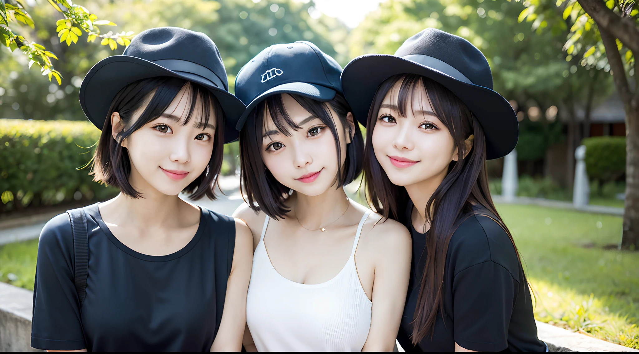 女の子1人、Women around 26 years old、garments(camisole)、A dark-haired、Hats、耳Nipple Ring、a picture、realisticlying、top-quality、adopt、A detailed face、细致背景(Nigeria Tourism)、diffuse sunlight、depth of fields、独奏