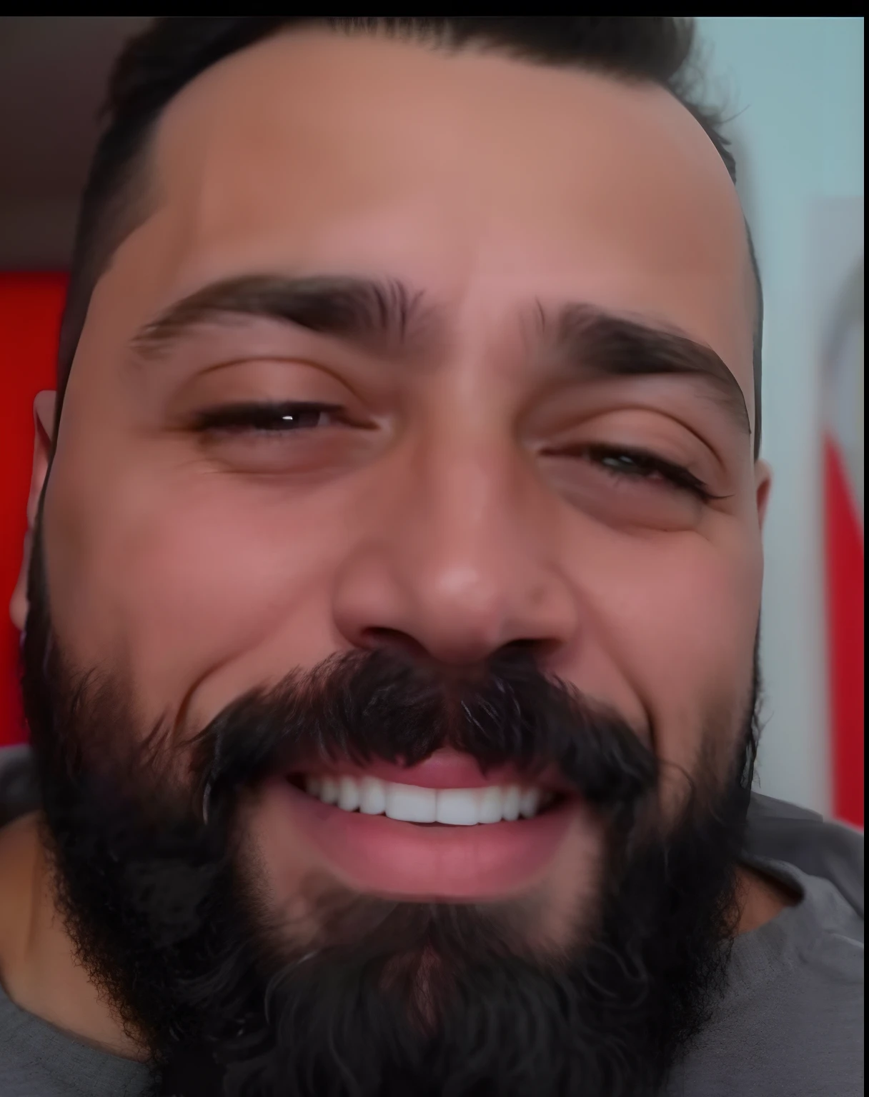 um close up de um homem com barba e sorriso, imagem de perfil, foto do perfil, foto de perfil, foto de perfil, foto de perfil headshot, Homens de 50 anos, 50 anos, taken in the early 2020s, Homem de 50 anos, david rios ferreira, Ahmad Merheb, cara com barba