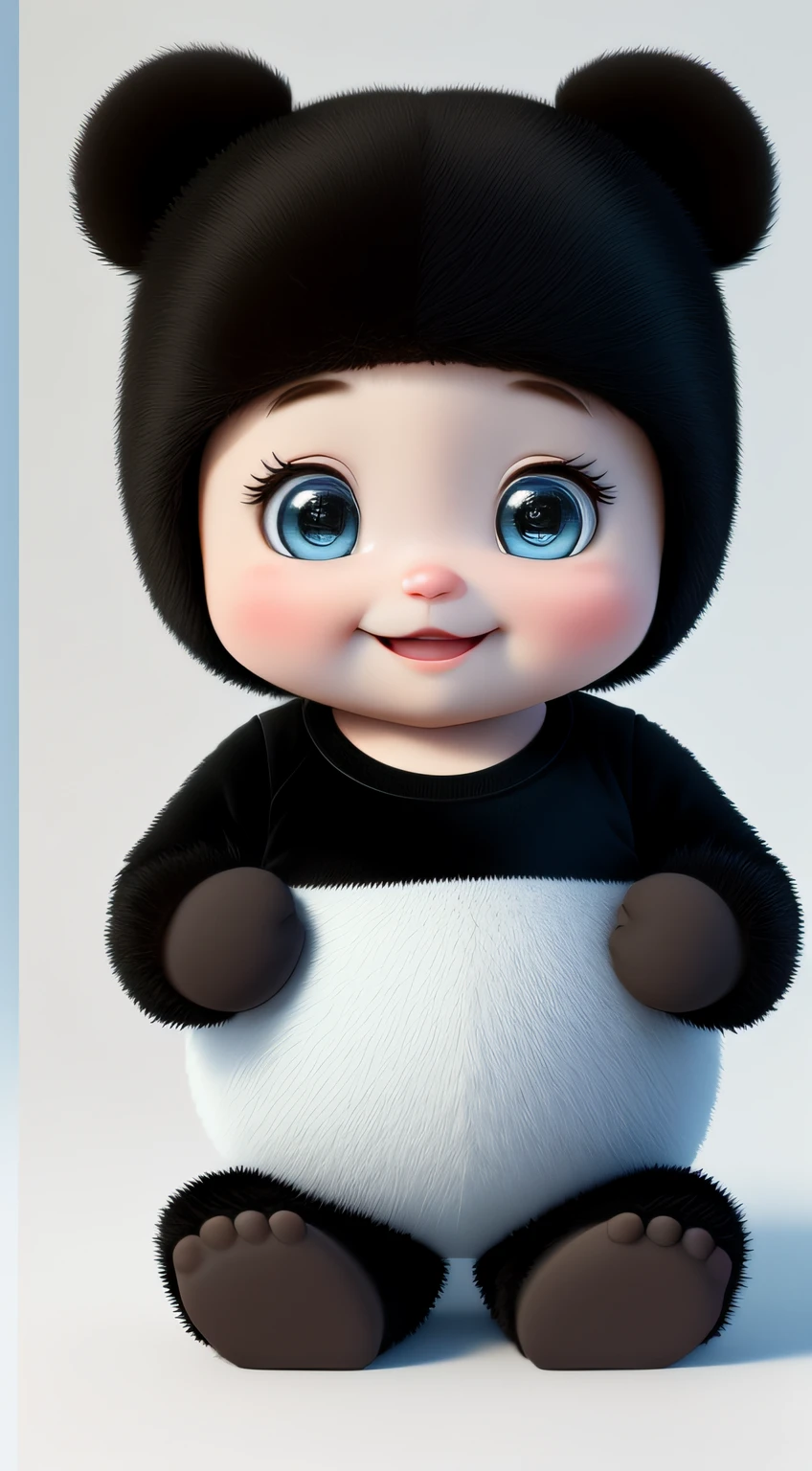 (masterpiece), (best quality), (ultra-detailed), (full body:1.2), Super cute, Baby, Pixar, Baby panda in pajamas, Big bright eyes, Fluffy, Smile, Delicate and fine, Fairy tales, Incredibly high detailed, Pixar style, Bright color palette, Natural light, Simple background with pure color, Octane render, Trending on Artstation, Gorgeous, Ultra wide angle, 8k, HD, Realistic