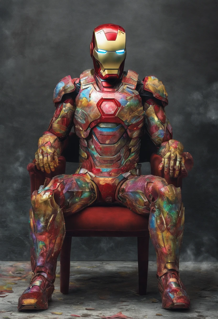 (ironman:0.8) Colorful surrealismSurrealism, Hitch (KC16-1000-SD1-5:0.3) style-bridal