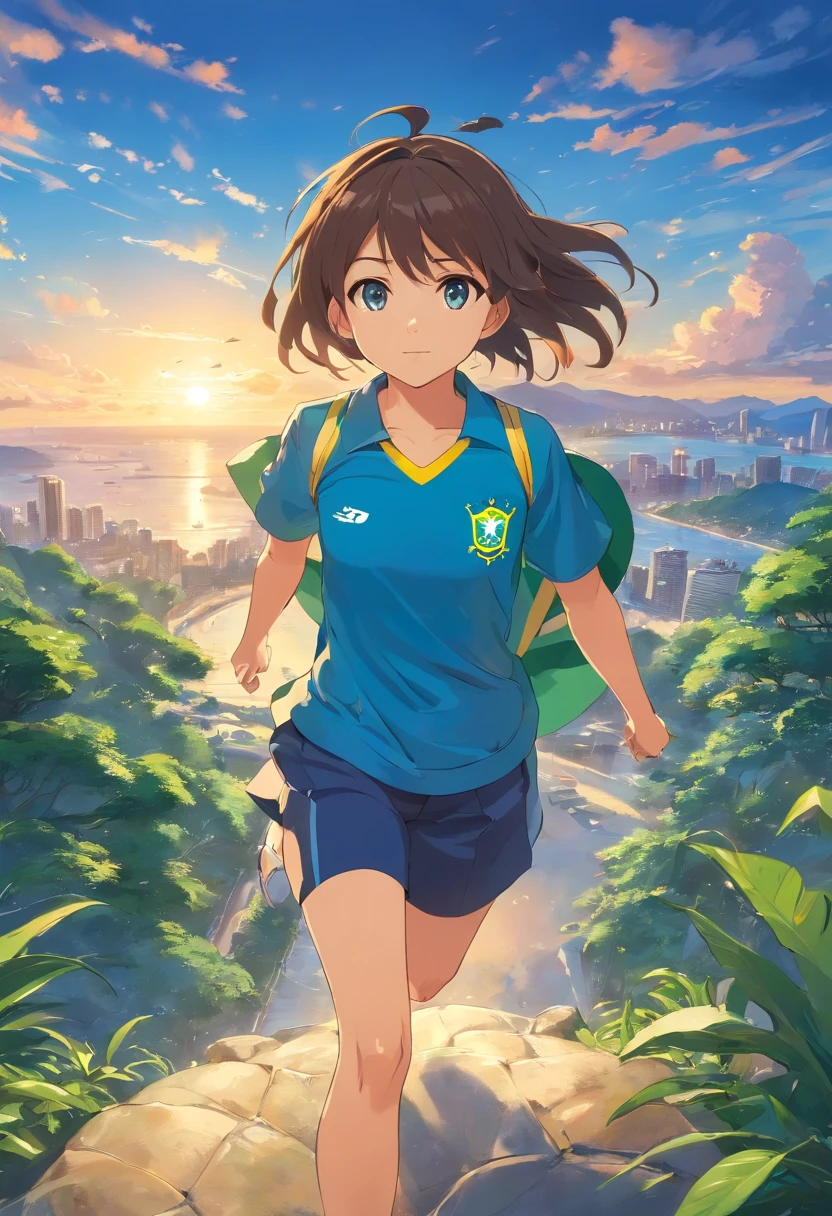 Menino e menina, Bandeira do Brazil, Blue circle, faixa amarela, capa de livro, childrens, Brasil, Brasil, futeBol, camisa do Brasil. Amazon Rainforest, arara azul. BRAZÃO Brazilian National Team.