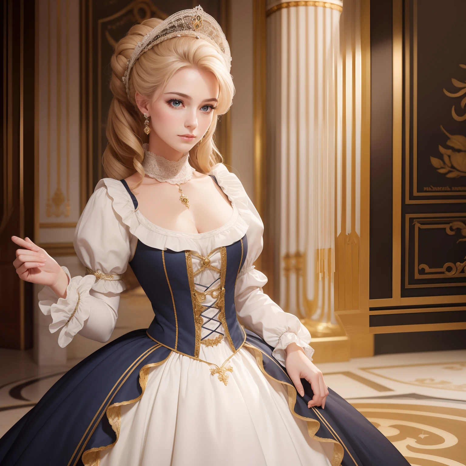 8k,Ultra-high resolution,((Best image quality)), ((masterpiece)), (Attention to detail:1.3), Jeanne D'Aak,Paladin,blue eyes,Red hair Perm Blue hair,Woman in black armor(精密な金色のPaladinの紋章の細工)、Cleavage,We paid special attention to the decoration of the chest armor...、Beautiful expression,charm,sexy,so beautiful(Like the real thing),Carry a big, long sword,smile,Luxury black pants,Blue and black shoulder pads,Blue-black armor,Blue-black leg armor,masterpiece,Photorealistic RAW photos of the highest quality。Bright colors,Rich colors, Backlight, Cinema Lighting, Film Grain, to be born, 50mm lens, Nikon D850,Realistic Skin,Fantasy art,Character Art,Ultra-high resolution,大きなsmile,
