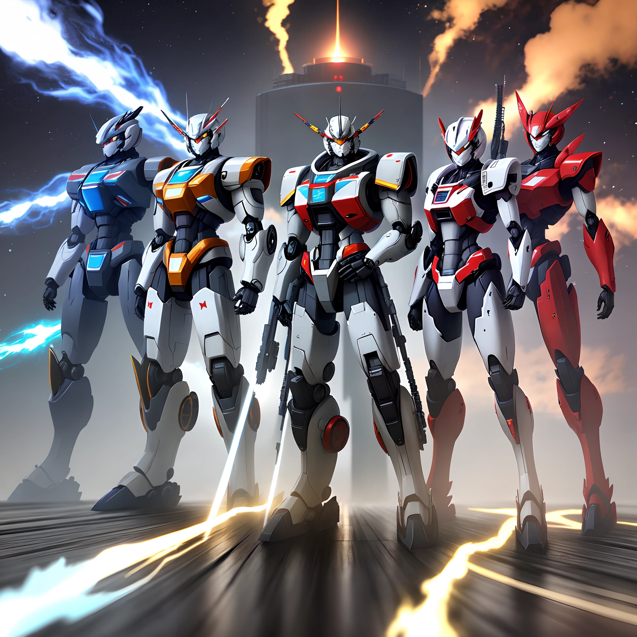 A mecha created by China, the United States, and Russia together