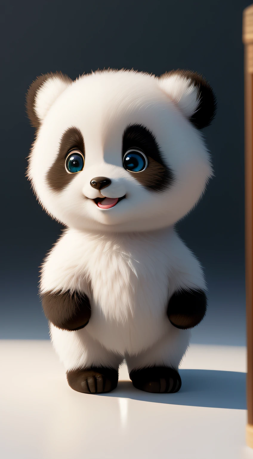 (masterpiece), (best quality), (ultra-detailed), (full body:1.2), Super cute, Baby, Pixar, Baby panda in pajamas, Big bright eyes, Fluffy, Smile, Delicate and fine, Fairy tales, Incredibly high detailed, Pixar style, Bright color palette, Natural light, Simple background with pure color, Octane render, Trending on Artstation, Gorgeous, Ultra wide angle, 8k, HD, Realistic