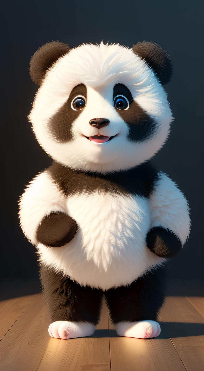 (masterpiece), (best quality), (ultra-detailed), (full body:1.2), Super cute, Baby, Pixar, Baby panda in pajamas, Big bright eyes, Fluffy, Smile, Delicate and fine, Fairy tales, Incredibly high detailed, Pixar style, Bright color palette, Natural light, Simple background with pure color, Octane render, Trending on Artstation, Gorgeous, Ultra wide angle, 8k, HD, Realistic