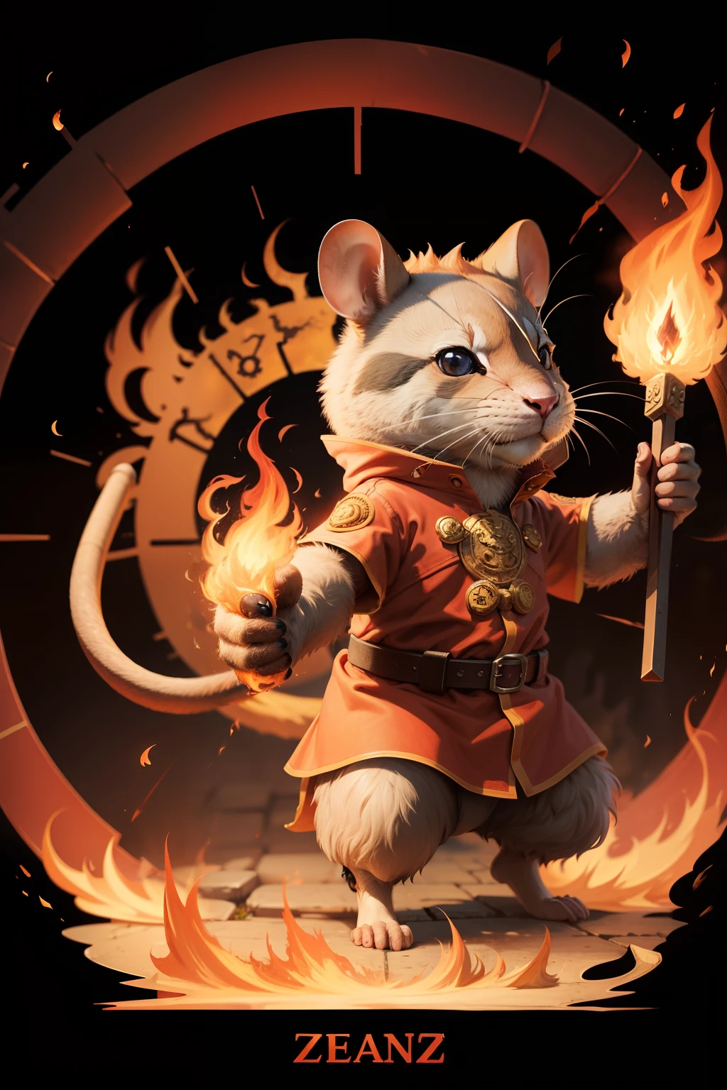 Zodiac rat fire element