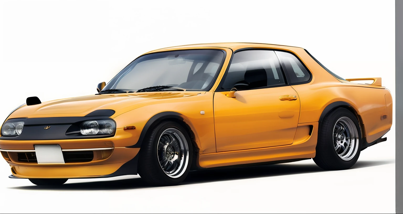 Yellow car on white background and white background, miura kentaro style, miura kentaro style, kentaro miura art style, kentaro miura art, style of kentaro miura, inspired by Kentaro Miura, kentaro miura manga art style, Wide body, author:Derek Hill, 240p, low res