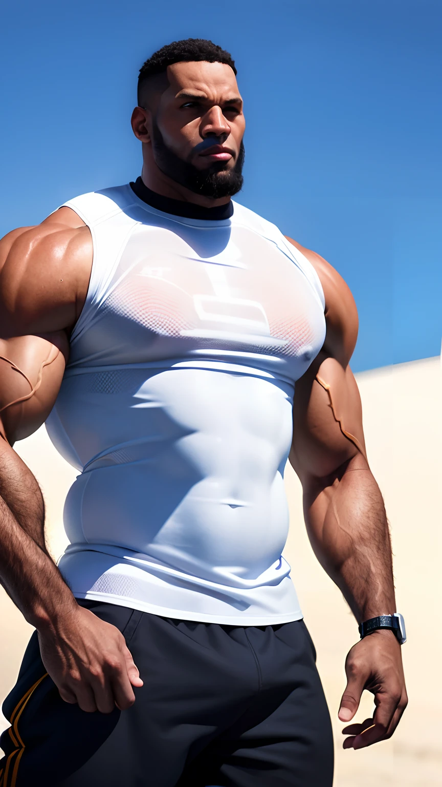 sigma man, big muscle, black, arabian, lebron james, wearing a soldier uniform