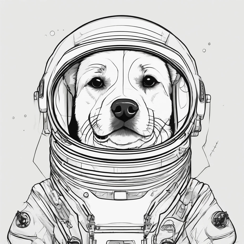 Puppy in a spacesuit，Odyssey in space