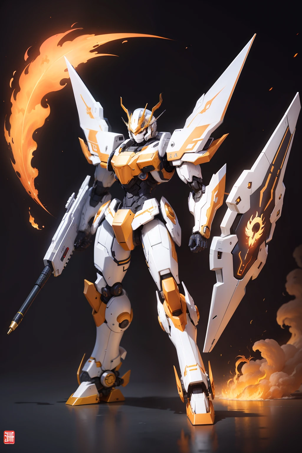 Mecha Fire Element Zodiac Mouse