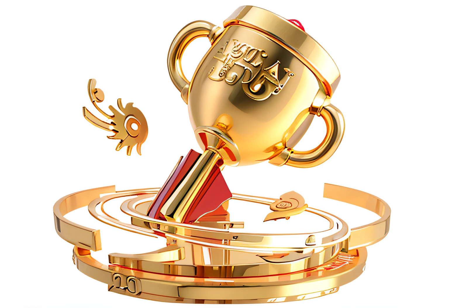 there is a gold trophy with a hand holding a red card, award winning picture, award winning cgi, 3 d icon for mobile game, winning illustration, gold, Award-Won, award-winning illustrations, !!!Award-winning!!!, Awards, award - winning digital art, award - winning digital art, awardwinning, [ [ Award-Awarded ] ], award winning webdesign