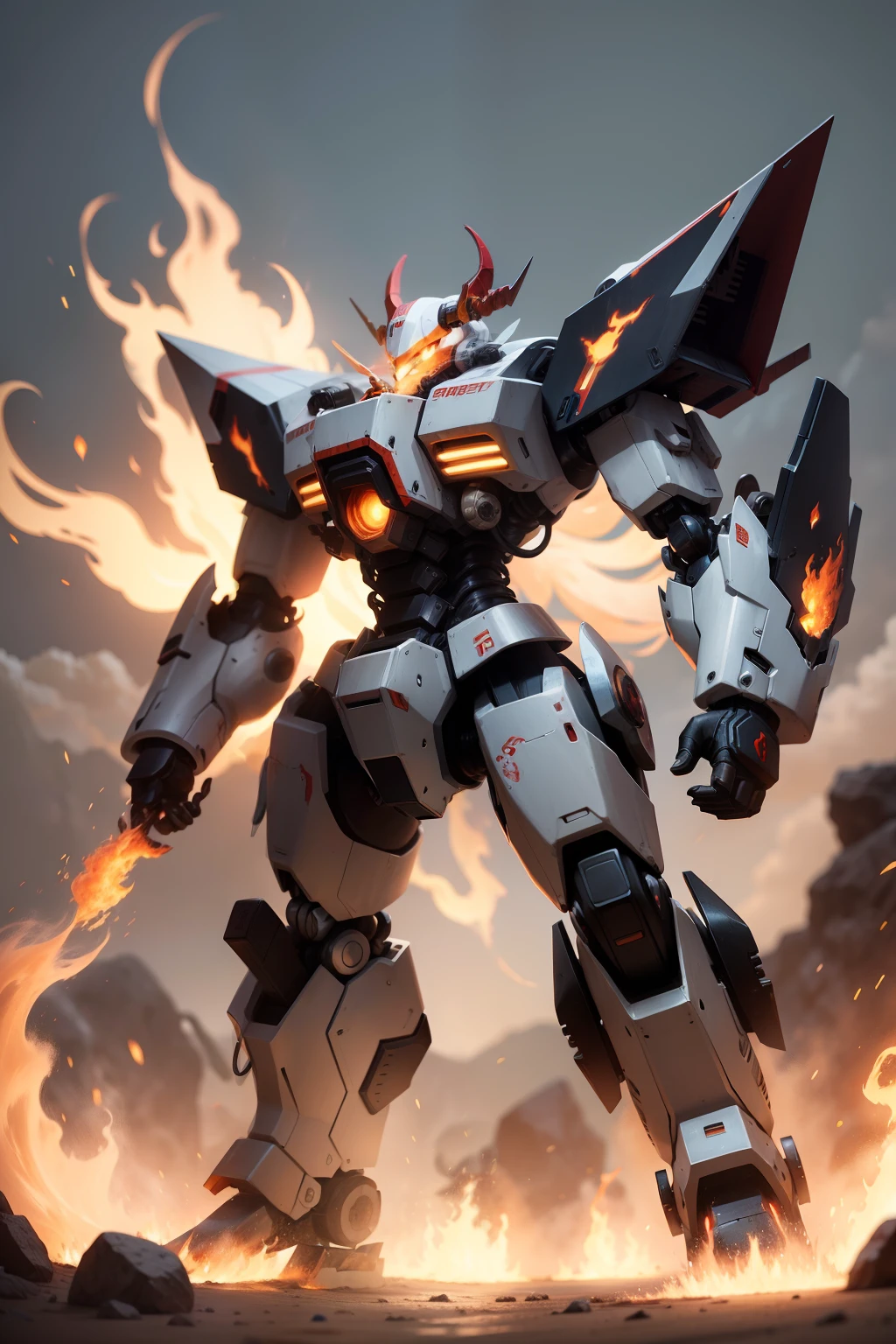 Mecha Fire Elemental Zodiac Sheep