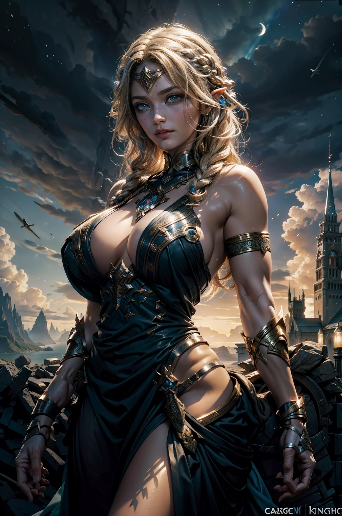 Asgard,valkyrie,Senhora Cavaleiro,Anatomia correta,epic fantasy digital art,tmasterpiece,8k,high-definition resolution,desenho detalhado,Qulidade Superior,, Epic composition,