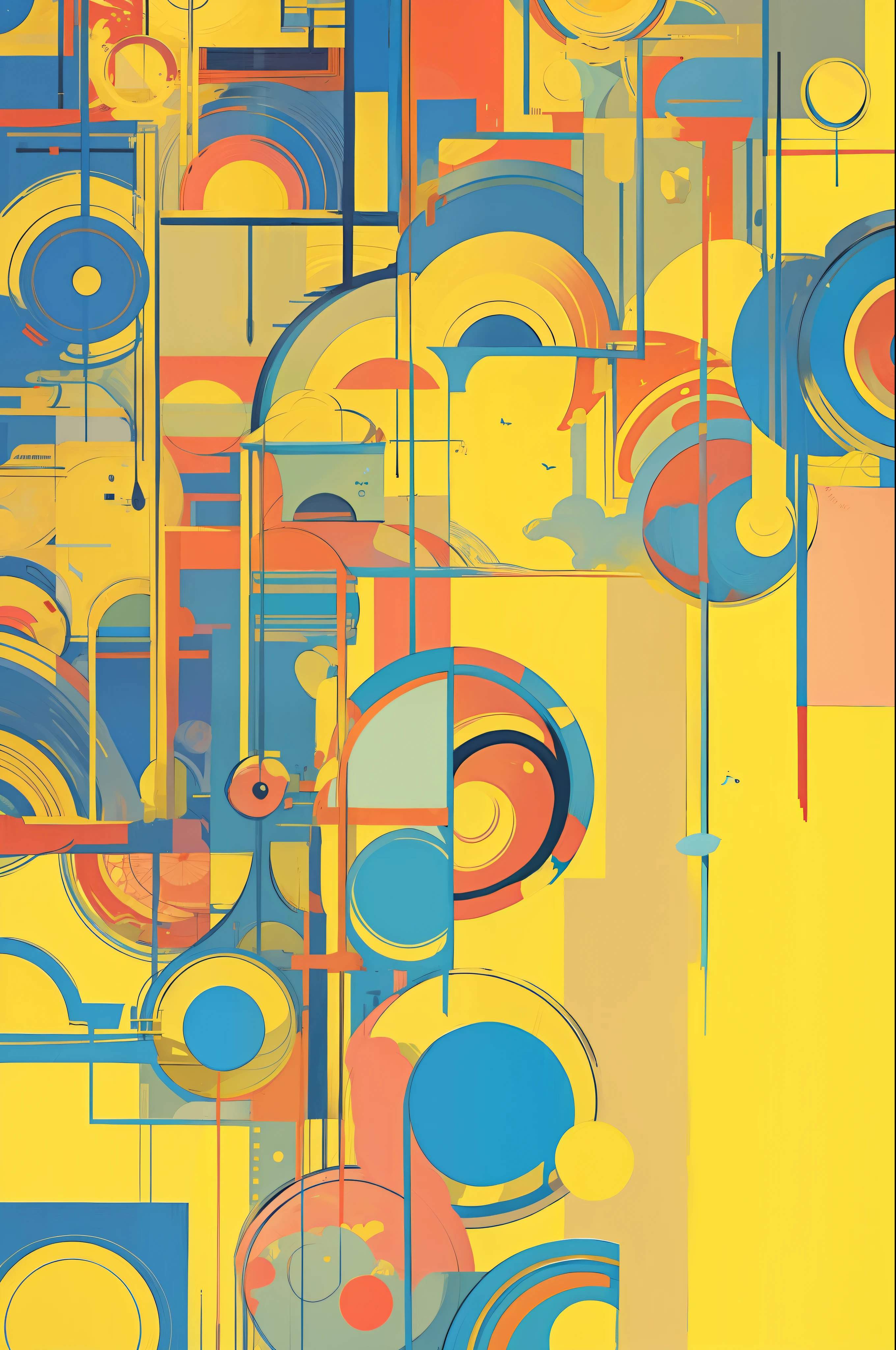 Wallpaper in bright colors with a single tone.