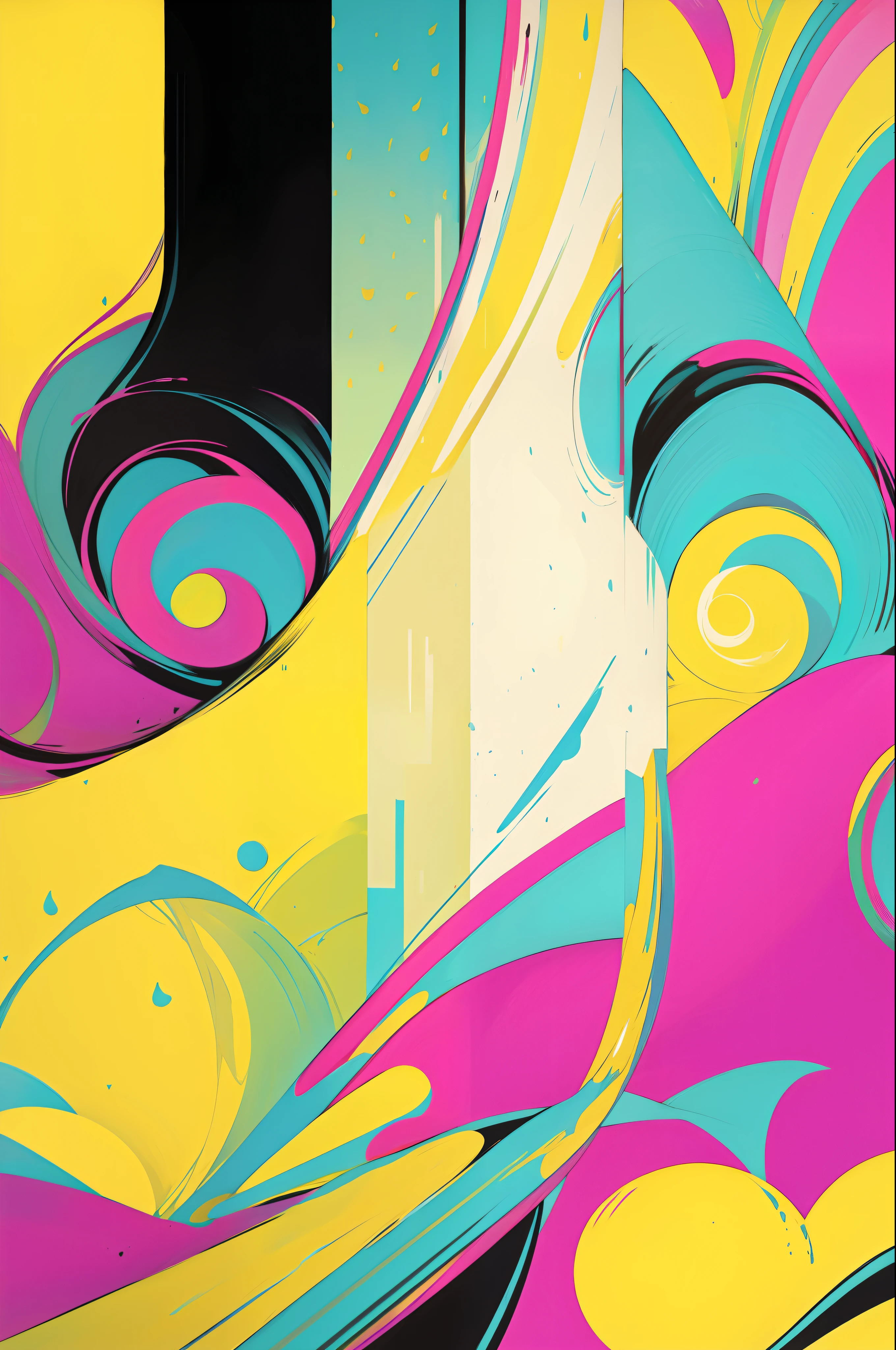 Wallpaper in bright colors with a single tone.
