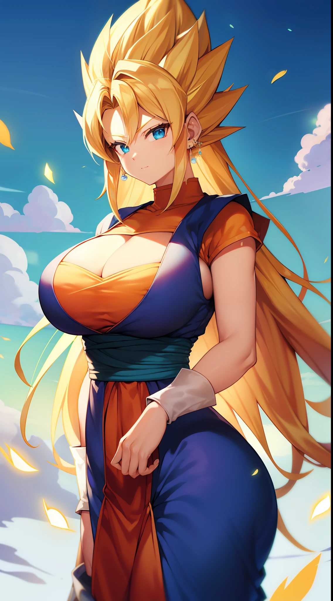 Outrageous resolution+++、​masterpiece++、top-quality++、ultra-definition++、ultra-definition++、4k++、8k++、from side、（Background Focus）++、Sexy Clothes Woman Cast Blonde Colossal Saiyan Spell Becomes Super Saiyan in the Air Destroying City、Blonde big-breasted Saiyan rune who becomes a Super Saiyan in the air、Blonde big breasts Saiyan magic le who becomes a Super Saiyan in the air、Blonde big breasts Saiyan who becomes a Super Saiyan in the air flying above、Blonde huge breasts Saiyan sorcerer who becomes a Super Saiyan in the air、Blonde big breasts Saiyan goddess who becomes a Super Saiyan in the air、detailed fantasy art、fantasy art style、Blonde big breasts Saiyan witch who becomes Super Saiyan in Blake Beautiful Ancient Air、Blonde big breasts Saiyan queen who becomes a Super Saiyan in the air、Fantasy Art Behans、Blonde big breasts Saiyan sorcerer who becomes a Super Saiyan in beautiful air、Blonde big breasts Saiyan sorcerer who becomes a Super Saiyan in beautiful air、Blonde huge breasts Saiyan shard who becomes a Super Saiyan in shiny floating air、Blonde big breasts Saiyan magic circle that becomes a Super Saiyan in the air、 Blonde huge breasts Saiyan spark to become Super Saiyan in dazzling air、Blonde huge breasts Saiyan chains that become Super Saiyans in the air、Blonde big breasts Saiyan who becomes a Super Saiyan in the air、Blonde big breasts Saiyan wind-blowing hair that becomes a Super Saiyan in the air、Blake Isekai Beautiful、Blonde big breasts Saiyan crown to become a Super Saiyan in the air、Detailed clothing、Mischievous aura、Bewitching face、tall body、Mature body、seductive body、爆乳、detailed beautiful faces、detailed shiny eyes、Detailed skin、Full body break、detaileds、realisitic、4K highly detailed digital art、octan render、bio luminescent、BREAK8K resolution concept art、真实感、Mappa Studio、​masterpiece、top-quality、Official Art、illustratio、Ligne Claire、(cool_color)、perfect-composition、absurderes、Fantasia、Focused、thirds rule