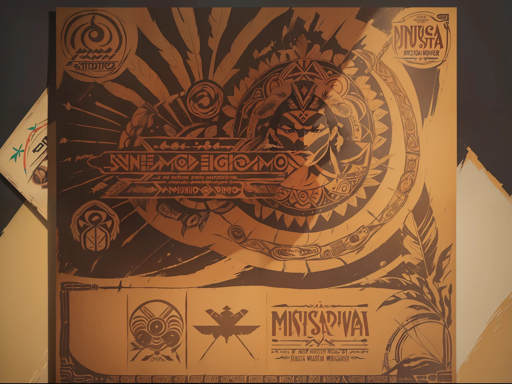 (((Obra prima))), ((master part)), ((melhor qualidade )), (((Flyer de show))), (((musica))), (((flyer de evento))), (((Indigenous themes))), ((flyer de festa)), ((Indigenous themes)), (((flyer festival))), ((party poster)), (((flyer estilizado))), ((flyer de evento)).