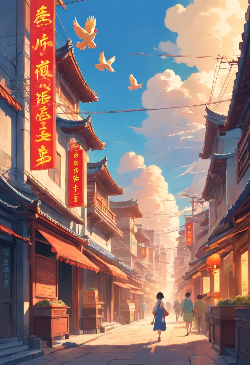 A neighborhood from the ancient Qing Dynasty
