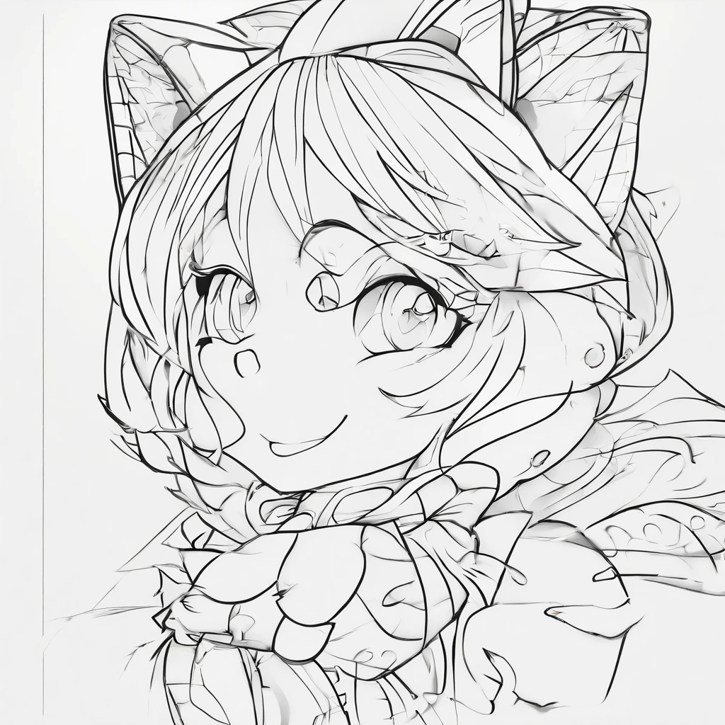 Tabby(Chonky, soft figure, Bbw, Tight clothing+++, ripping clothing+++, bursting clothing+++), half-closed eyes, gradient eyes, light smile, sigh, parted lips, smug, kemonomimi mode, emphasis lines, Wide-Angle, three sided view, reference sheet, anime style, high detail, depth of field, motion lines, backlighting, reflection light, anatomically correct, textured skin