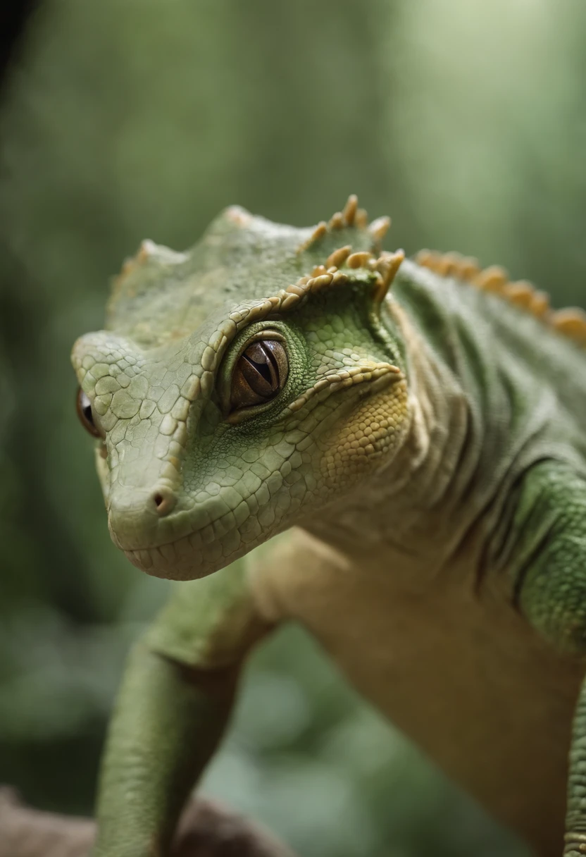Reptilian skin is、It is smooth and has a green tint,、There are brown spots。
Their eyes are somewhat larger than humans、Excellent vision, especially in dark environments。
ears are small、There is a lid to prevent water ingress in the water。
Teeth whiten、Sharp、Suitable for cutting meat。
fingers are long、Because there is no fingerprint、Does not support fingerprint recognition devices。