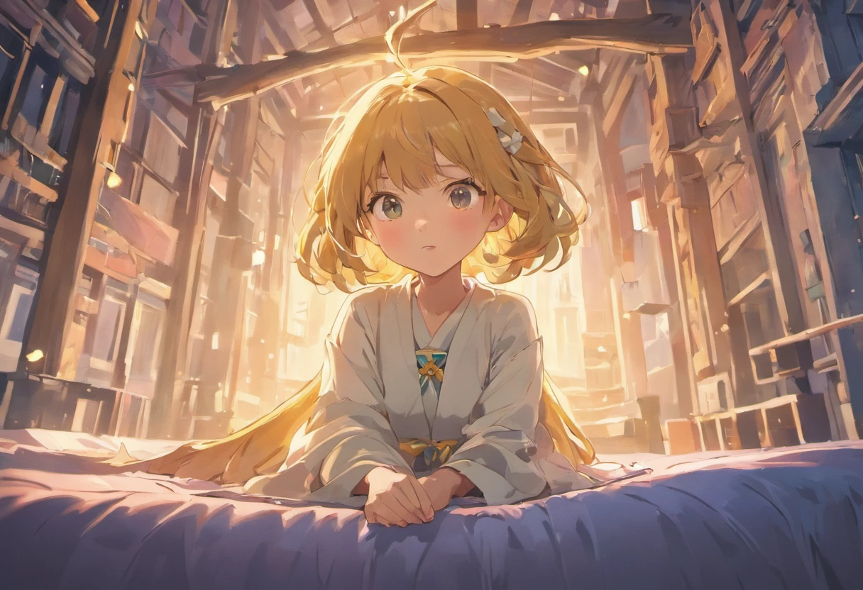 (best quality,4k,highres,masterpiece:1.2),ultra-detailed,realistic:1.37,portrait,landscape,children,happiness,beautiful detailed eyes,beautiful detailed lips,extremely detailed eyes and face,long eyelashes,girls,elves,golden hair,blue eyes,white socks,memories,Nepal village,school road,photorealistic,promising future,soft sunlight,beds