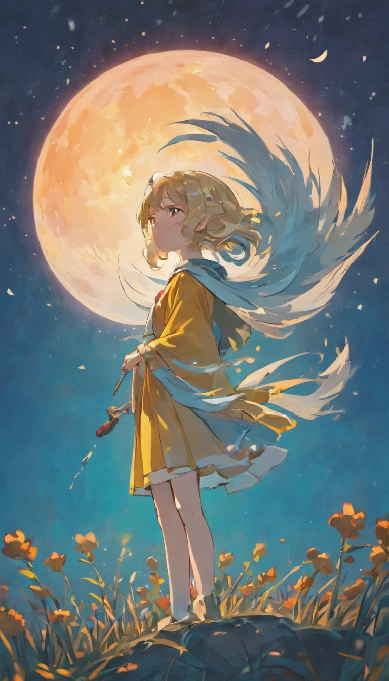 On a peaceful autumn night,A bright full moon hangs high in the clear blue night sky,A little star shines。In a beautiful square full of osmanthus flowers,Mid-Autumn Festival atmosphere,20th anniversary,Moon cake,sweet osmanthus,No Man