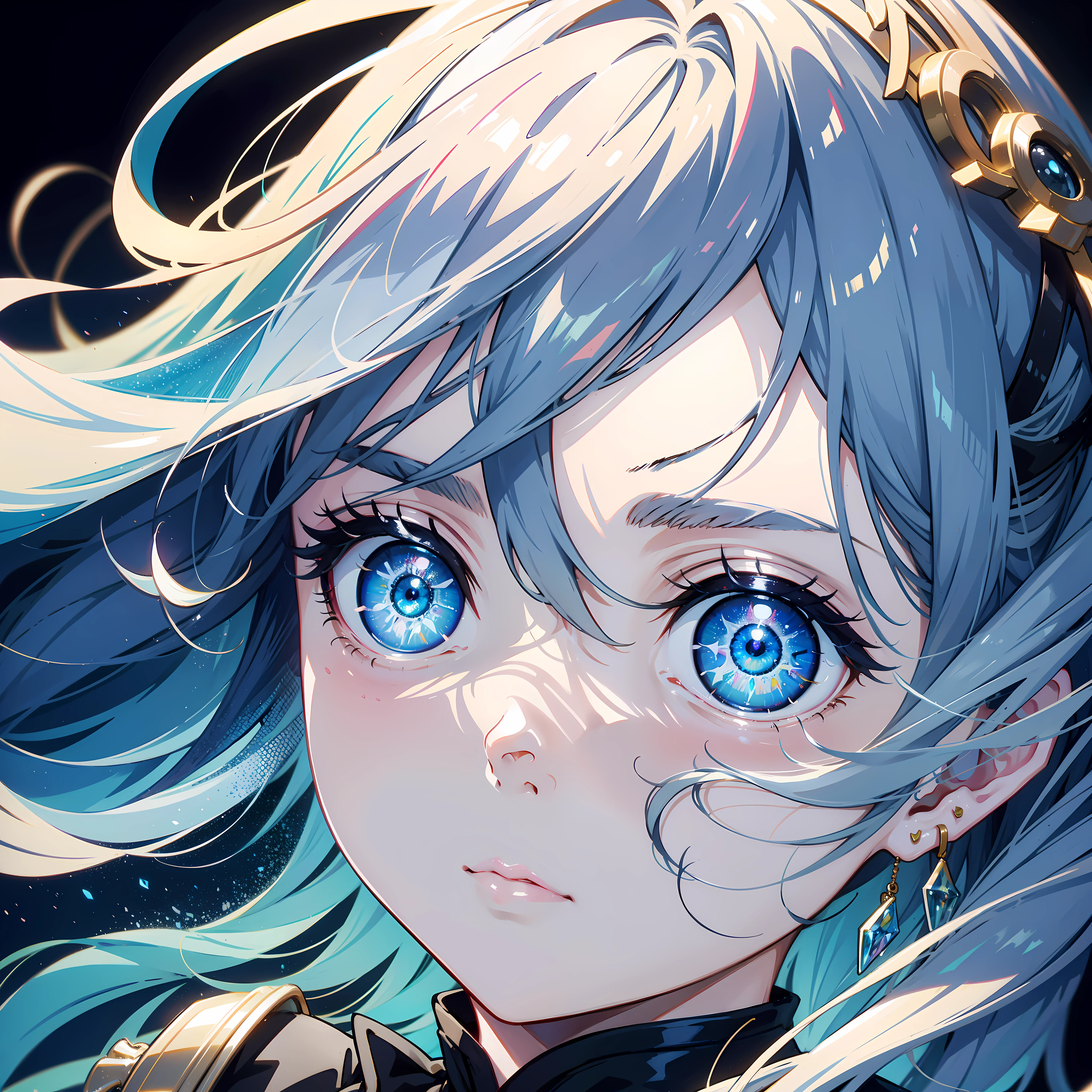 (Messy light)、(The best shadows)、Attractive, colorful eyes that shine beautifully