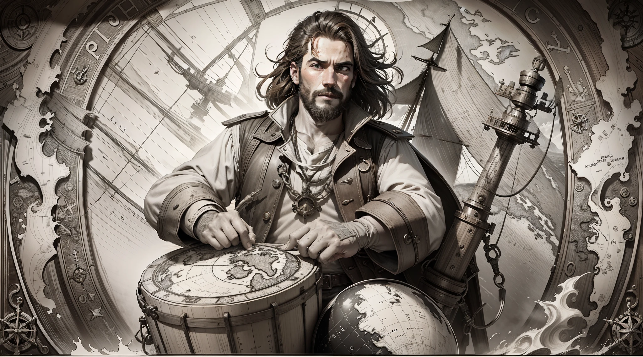 The background is changed to a nautical map