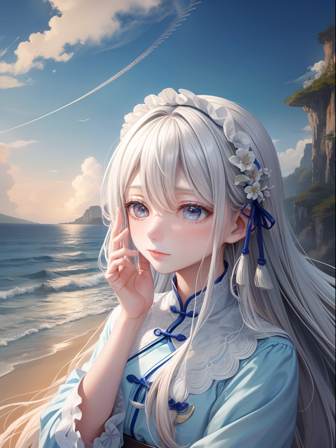 Chinese cologne,Soar above the nine heavens,Clouds by the sea,(A pair of delicate and delicate hands and face1.2)