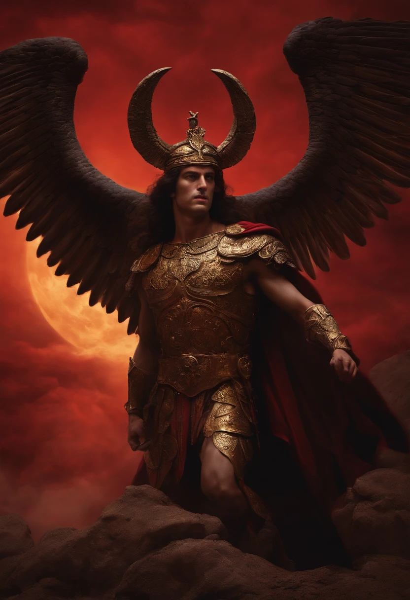 Acrisius, grandfather of Perseus dead on the bloodied ground