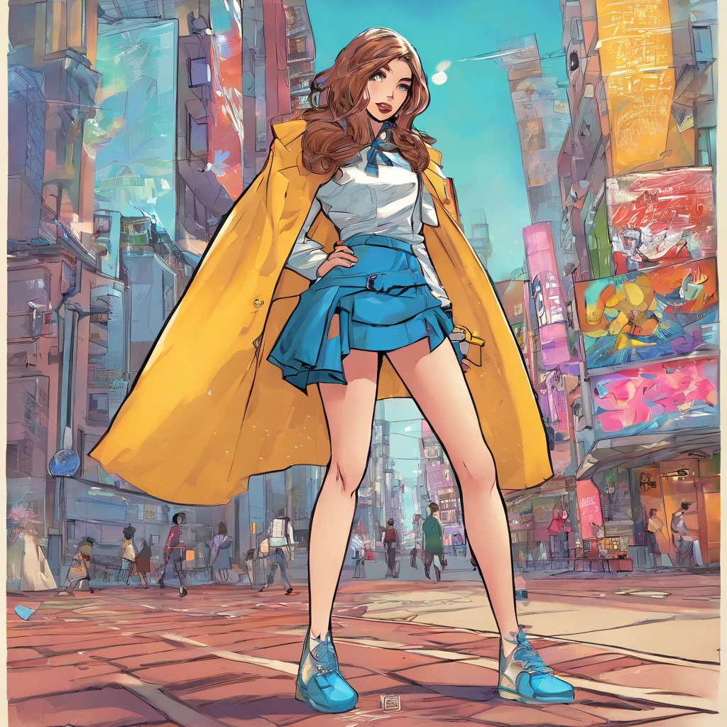 girl with、skirt by the、‎Classroom