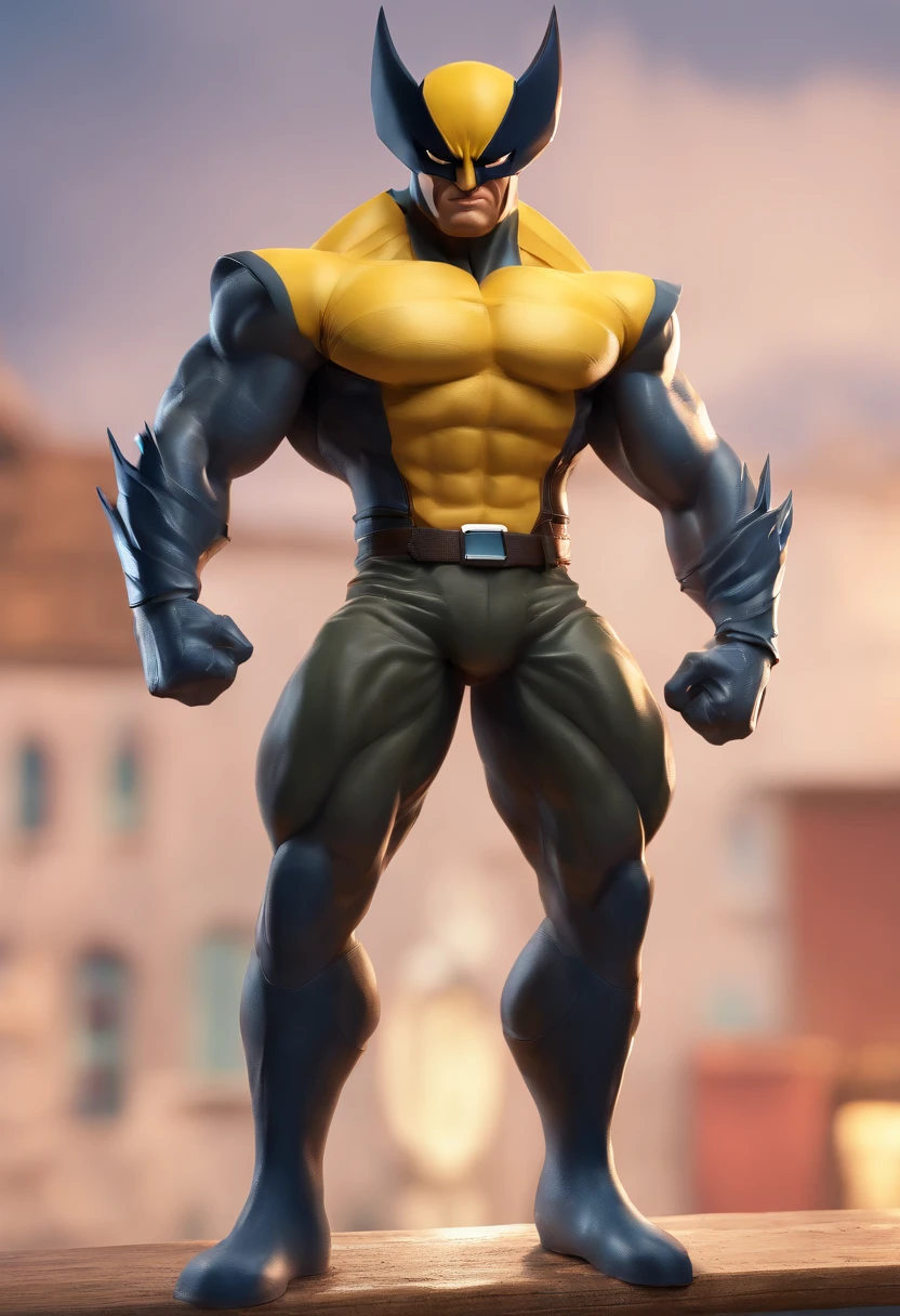 White Wolverine plastic statue，and hold your head in your hands，Panties show off the figure ，aged 40，Nasolabial folds，The whole body is wet with water，large pecs，Brownish-yellow skin，There is white fluid slipping from the chest muscles，There is a white liquid sliding down the thigh，pantiess，((Crotch bulge))，A confident expression，Detailed hair details，Paintings in the style of Gaston Busier， gentlesoftlighting， low-contrast， (best qualtiy)，tmasterpiece，Detailed eyelid details