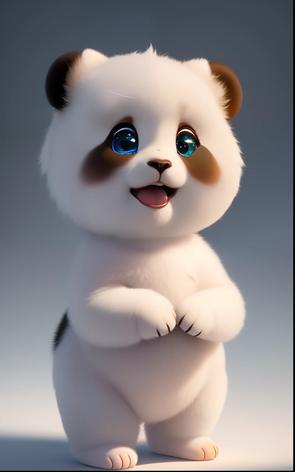 (masterpiece), (best quality), (ultra-detailed), (full body:1.2), Super cute, Baby, Pixar, Baby panda in pajamas, Big bright eyes, Fluffy, Smile, Delicate and fine, Fairy tales, Incredibly high detailed, Pixar style, Bright color palette, Natural light, Simple background with pure color, Octane render, Trending on Artstation, Gorgeous, Ultra wide angle, 8k, HD, Realistic