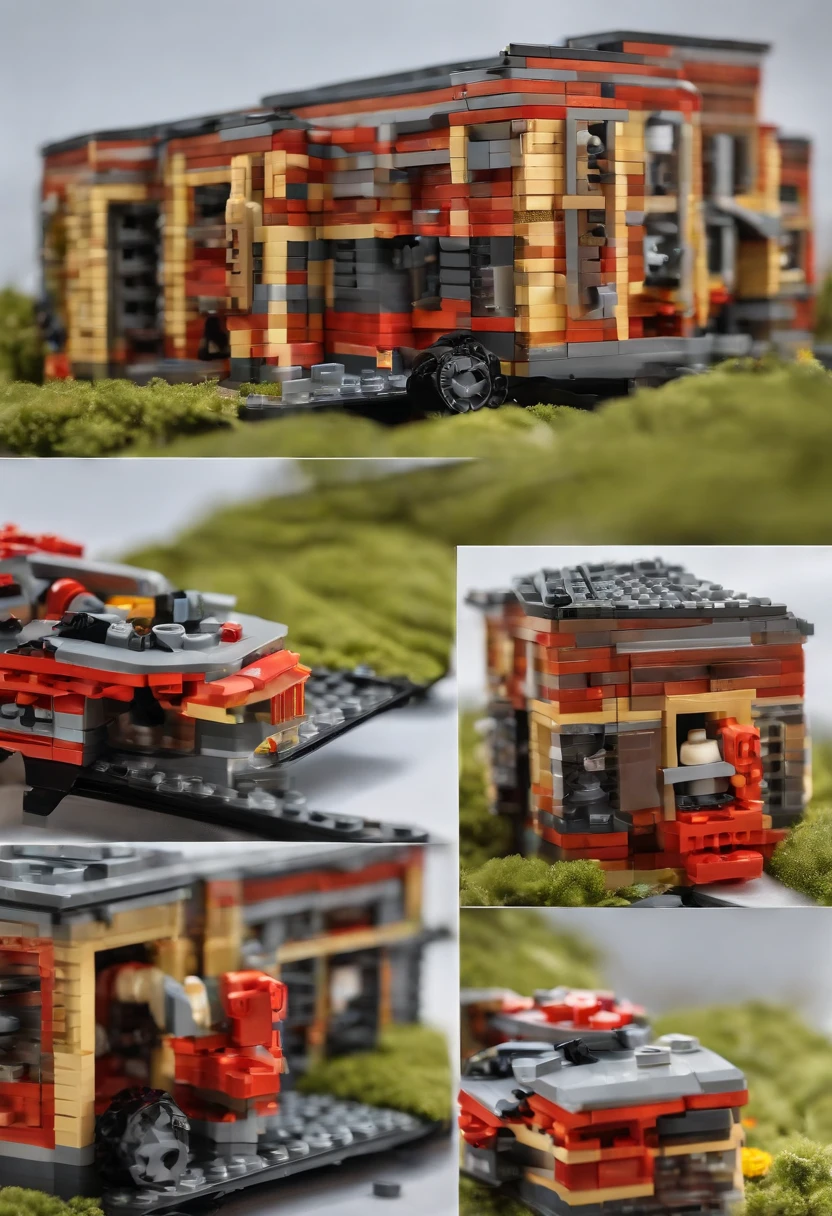 The 3D Lego model of a Nike Air Max is a precision-crafted replica made entirely from Lego bricks. It intricately captures the signature design elements, including the unique paneling, vibrant color palette, and iconic Nike Swoosh logo. This creative amalgamation of Lego artistry and sneaker culture results in a captivating representation, skillfully constructed using only Lego bricks.