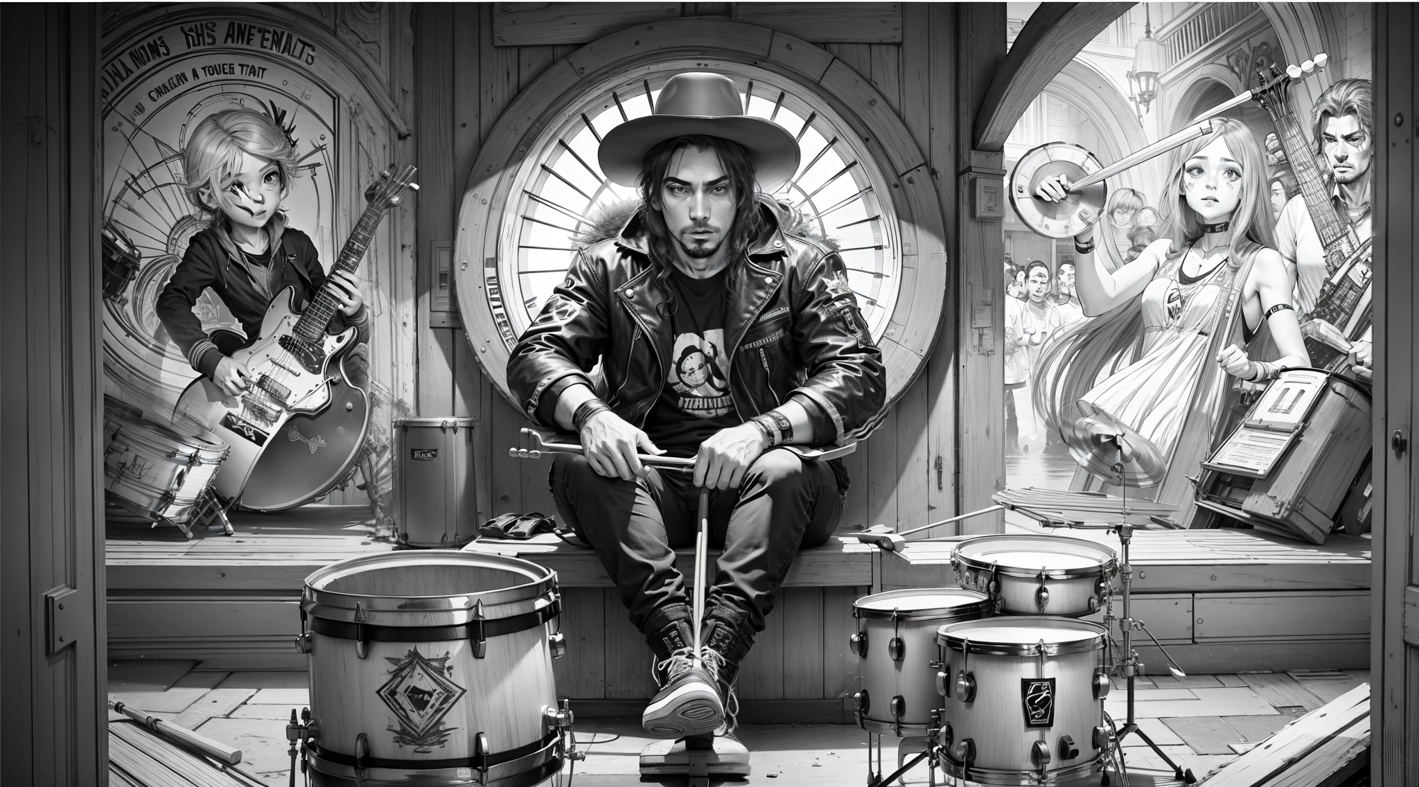 Rock drummer
