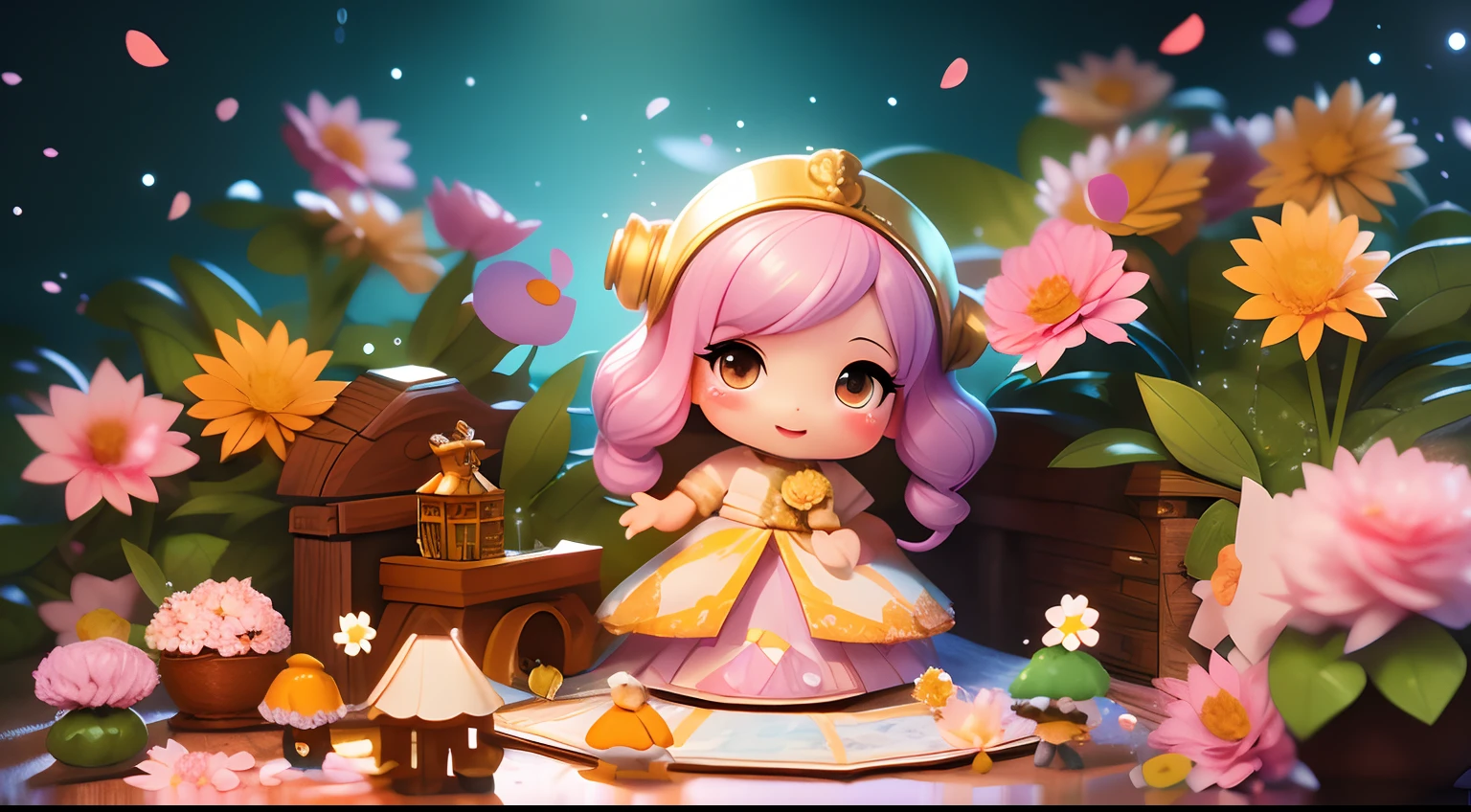 (long shot:2.0),(wide shot:2.0),#quality(8k,wallpaper of extremely detailed CG unit, ​masterpiece,hight resolution,top-quality,top-quality real texture skin,hyper realisitic,increase the resolution,RAW photos,best qualtiy,highly detailed,the wallpaper),(many chibi elves are living on the huge candy), BREAK ,#many elves(chibi,cute, kawaii,*********,hair color random,hatted,eye color random,big eyes,everyone so happy), BREAK ,#background(huge candy is a small planet,many chibi elves living on the huge candy,they make houses by candy:2.0,elves looks so small from far above:2.0),very cute world,(landscape:2.0)