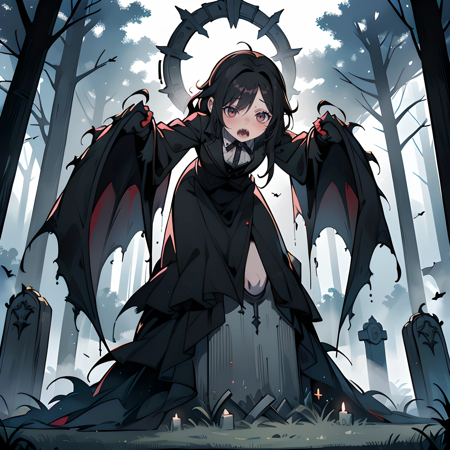 (best quality,4k,8k,highres,masterpiece:1.2),ultra-detailed,(realistic,photorealistic,photo-realistic:1.37),horror,scary,terrifying,dark,haunting,nightmare,ominous,creepy,gothic,macabre,shadowy,unsettling,foreboding,gloomy,mysterious,spooky,grim,ghostly,cryptic,eerie,deadly,sinister,disturbing,terrified subjects,shrieking,trembling,ghostly apparitions,creeping shadows,sharp fangs,bloody claws,evil,nightmarish creatures,abandoned graveyard,foggy forest,full moon,crumbling tombstones,cobwebs,decay,bats flapping,dreadful atmosphere,epitome of terror,thrilling sensation,horror at its finest,heart-pounding intensity,adrenaline rush,dark fantasy,nightmarish realm