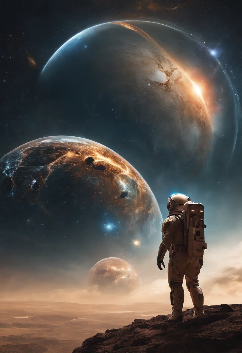 Imagine an electric blue nebula filled with psychedelic colors and pulsating plasma streams. A cyborg, half-human and half-android, floats in space, marveling at the alien technologies surrounding. illustration, dark magic splash, fantasy art, hand drawn, Accent Lighting, subtle motion effects, best quality, decorative art, low-poly, UHD, golden ratio composition, ((soft colors)), (cel-shading style)extremely saturated image (saturation 10) ink lined art, bold lines, illuminated by stars