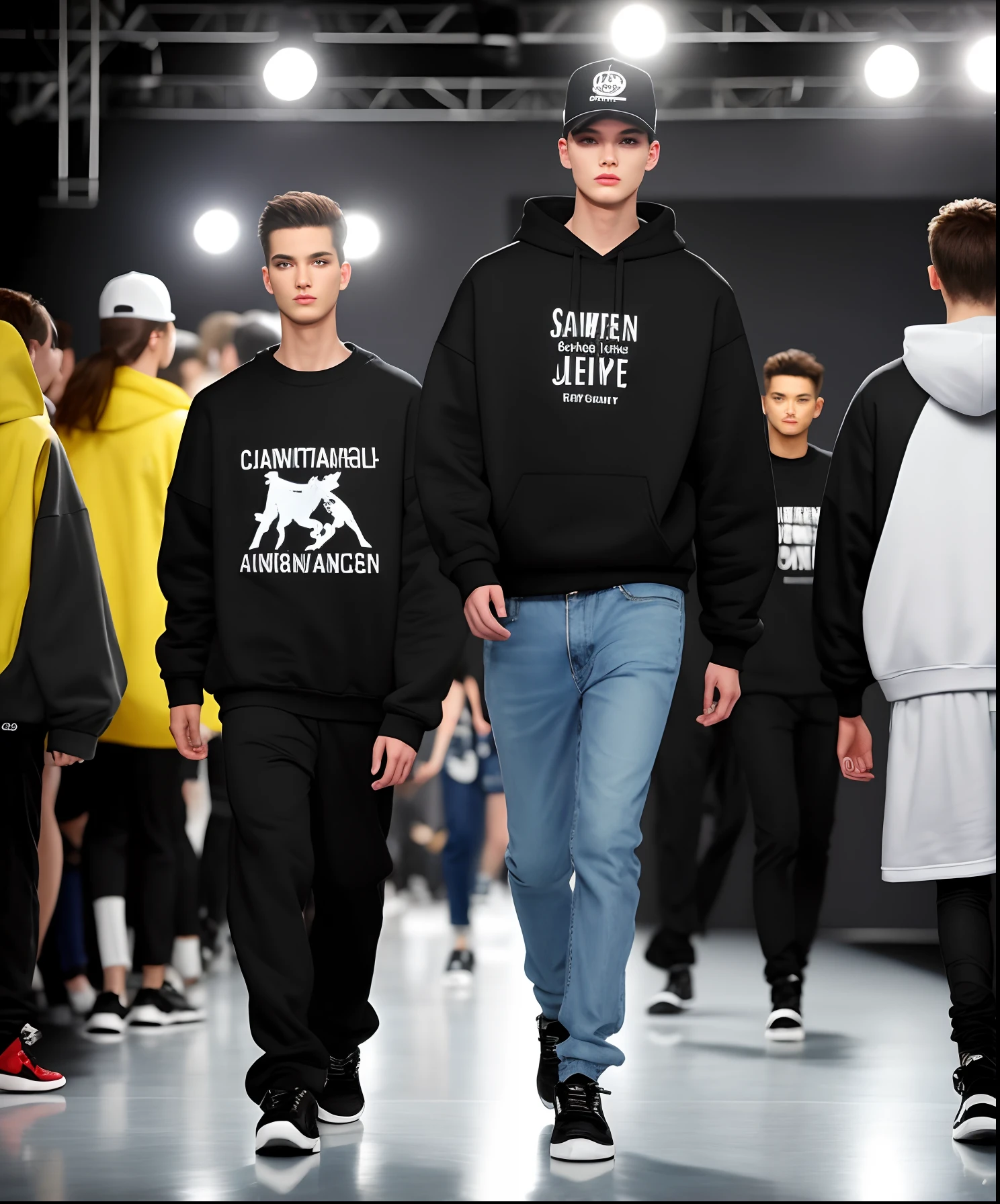 Catwalk，mannequin，Sweatshirt，Fashion show
