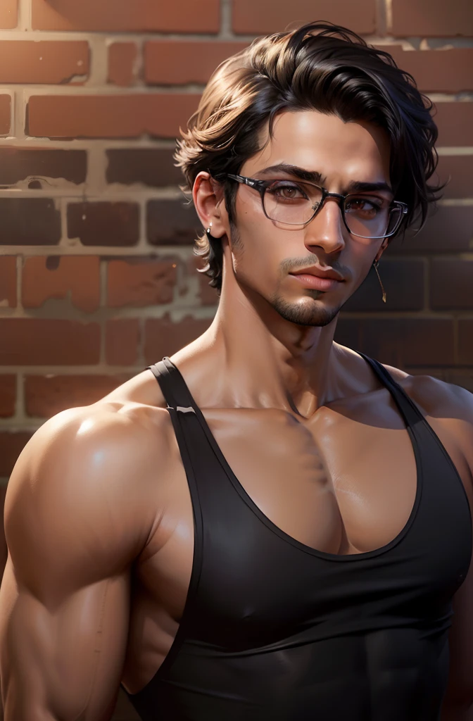 change background to uk beach city, black hair to, silver-golden, gold wire glasses, detailed face,detailed eyes,detailed hair) (best quality,highres),ultra-detailed,HD,1.37, HDR,professional,studio lighting,sharp focus,(portraits,photography), smile, 8k pack,s, bodybuilder, Enhanced with HDR technology, 16K resolution, tatto on hand, (((HDR))), (high quality enhance), HD 8k resoulation. killer smile,