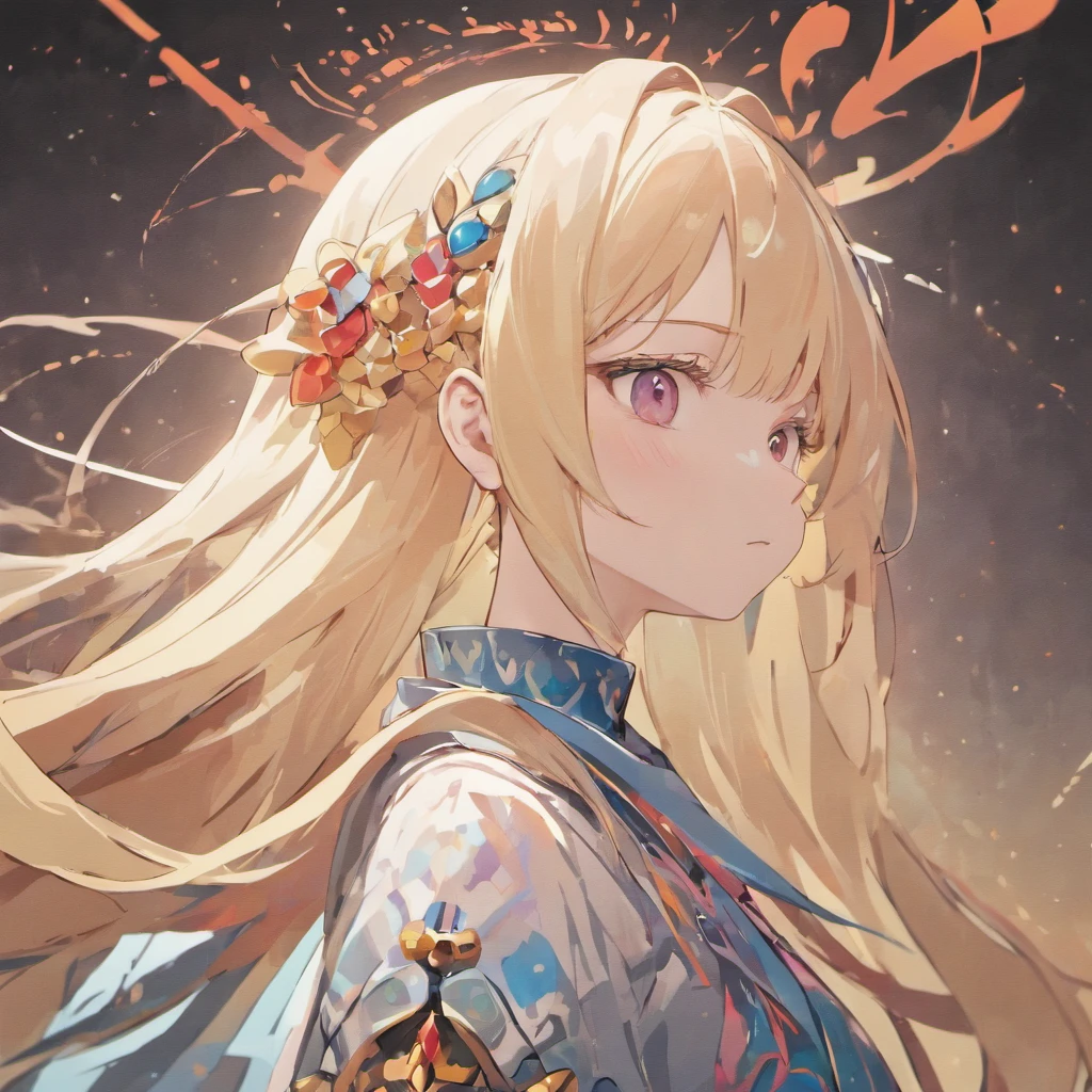 (White background:1.4),(Silhouette of beautiful AI robot girl head, Eyes closed, Colorful long hair, Ukiyo-e style),(japanese illustration:1.3,paper art:1.3, Quilted Paper Art:1.2),( Reasonable design, Clear lines, High Sharpness,Best Quality, Very detailed, masutepiece, Movie Light Effects, in a 4k )