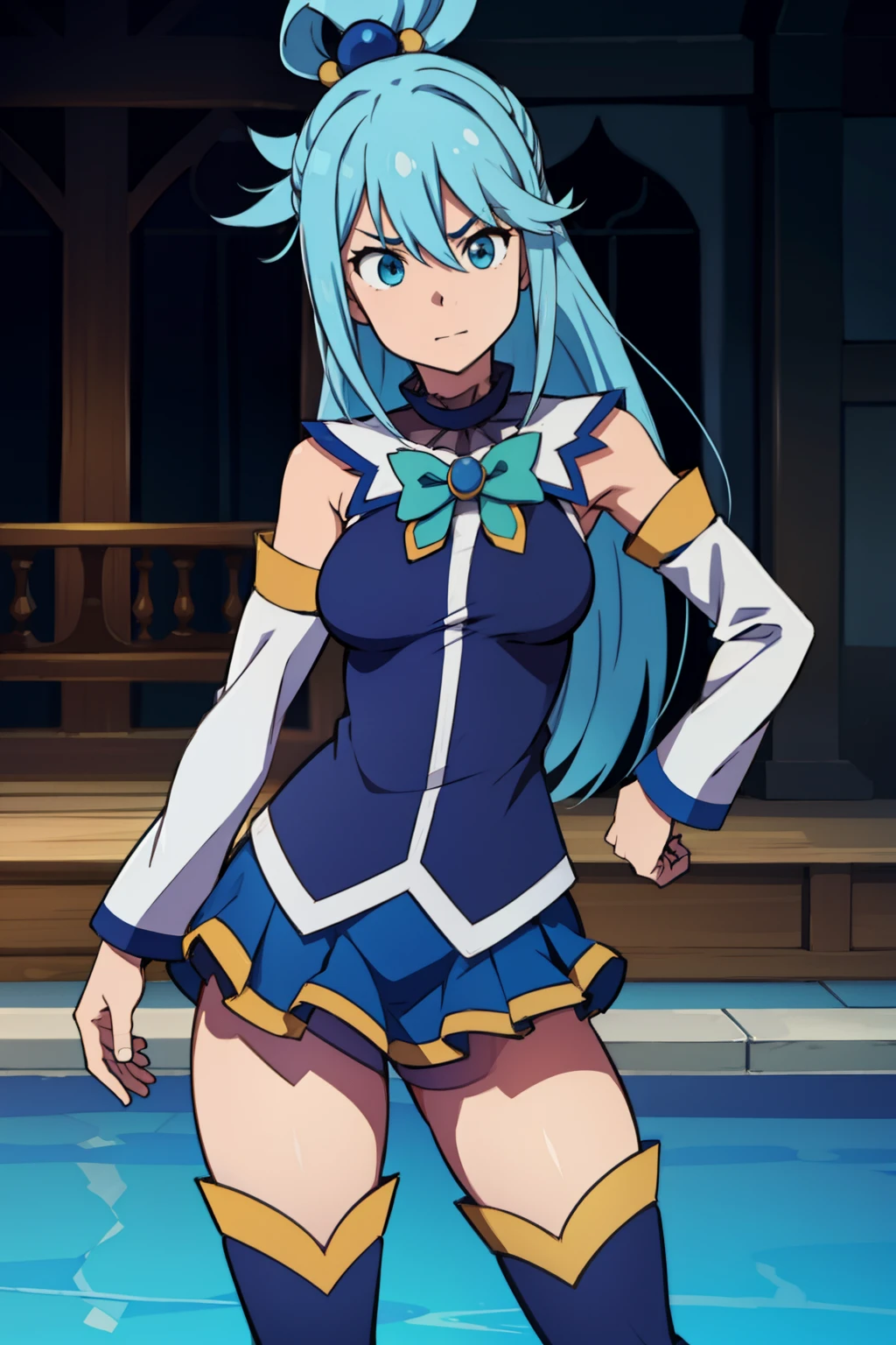 aqua \(konosuba\) cara de sorprendida