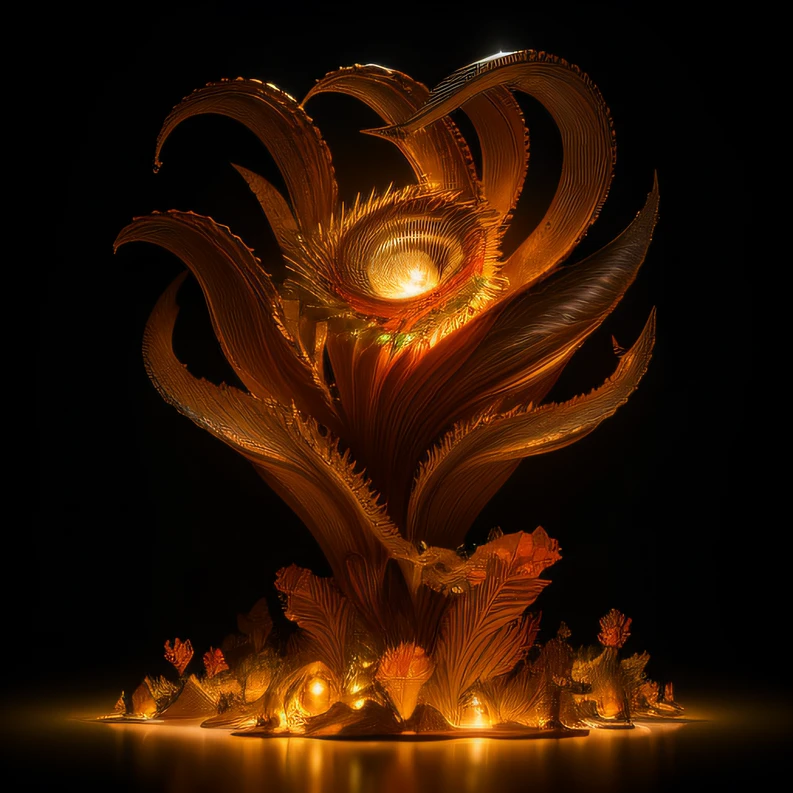 Fire, mercury, pearls, nautilus, gold mines,Stereo equidistance,starlights,Dingdall effect,Light and shadow intensification,3D modeling,Four-dimensional model,Virtual Engine,rendering,Studio lighting,The light shines,Fantasy atmosphere,vibrant with colors,8K,Surface reflected light