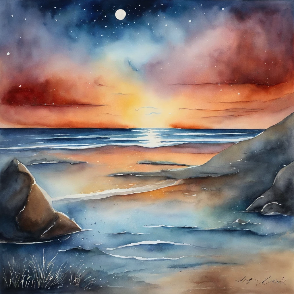 Draw a mystical and enigmatic scene, Coloque a ampulheta com a areia escorrendo lentamente. Dentro da ampulheta, desenhe a imagem detalhada da lua, com todos os seus detalhes e texturas. Use shades of blue and silver to create a magical and mysterious atmosphere around the altar.