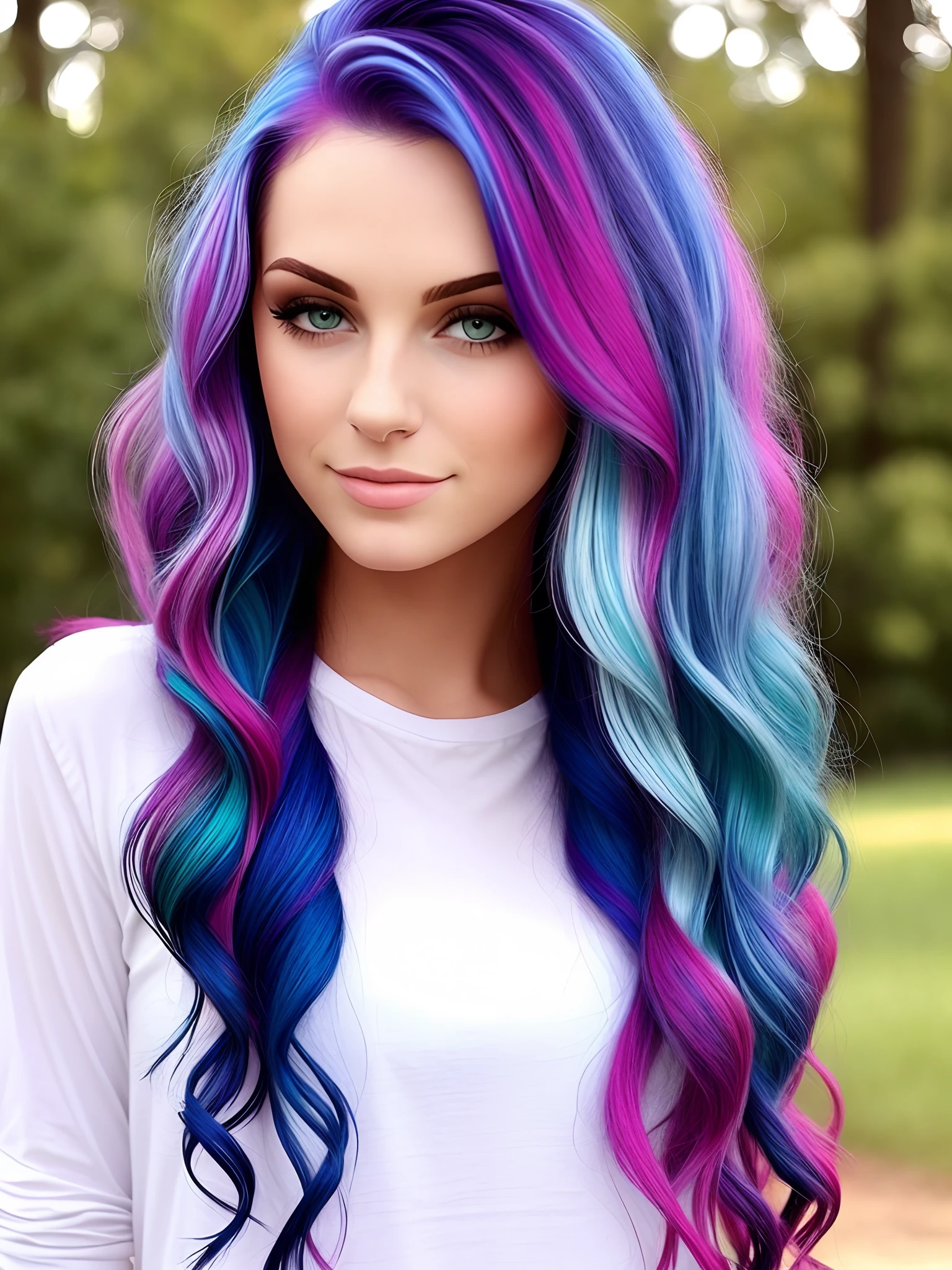 Cute colored hair