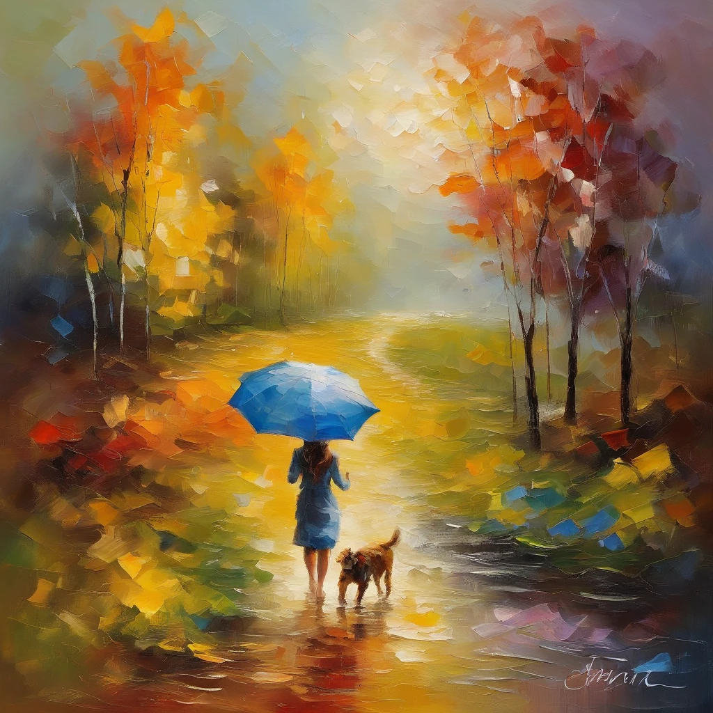 tmasterpiece、top-quality、Morning、stroll。doggy、1girl in、Cloud Girl、floating in sky、closeup cleavage、with light glowing、blissful、Fresh morning sun、(Spark:0.7) 、stroll、Landscapes