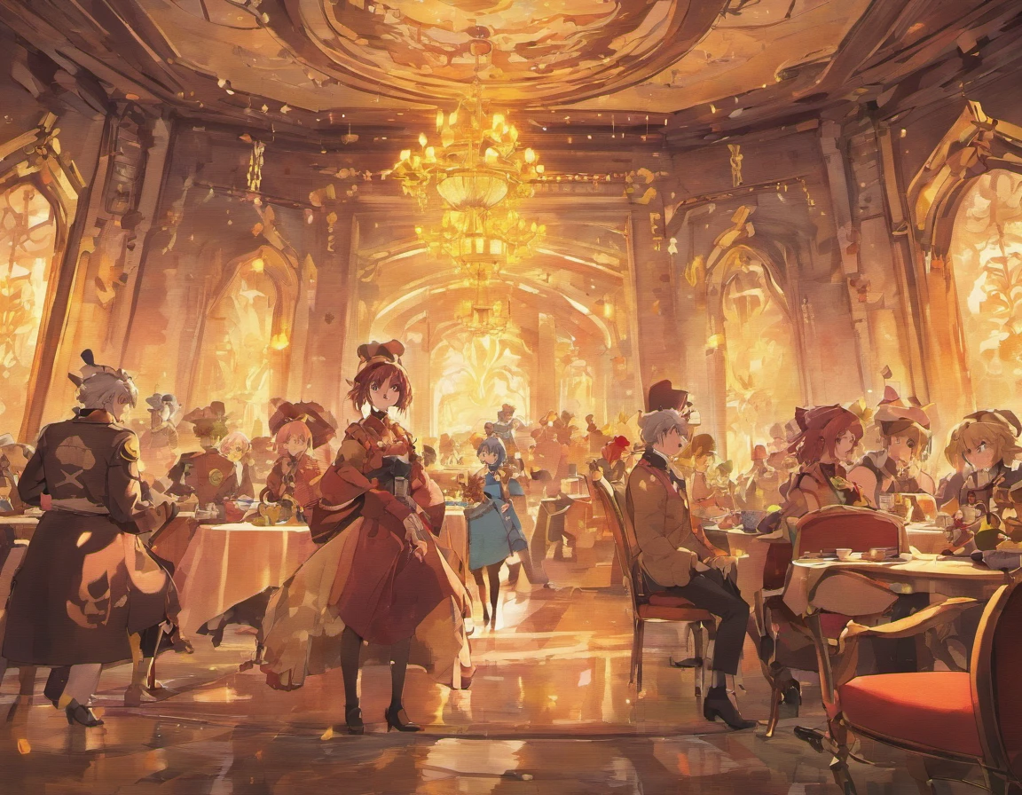 five man tea party